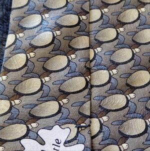 The Nature Conservancy Green Sea Turtle Patterned Tie. 100% Silk. $35.